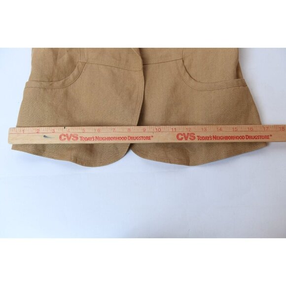 Vintage DKNY Women’s Camel 100% Linen Blazer Jacket Size 8 - Picture 15 of 16